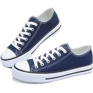 Navy canvas women’s tennis shoes. New. Women’s size 8